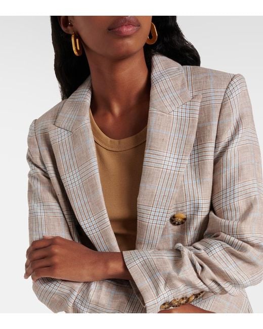 Blazer Beacon Dickey De Lino Veronica Beard de color Gray