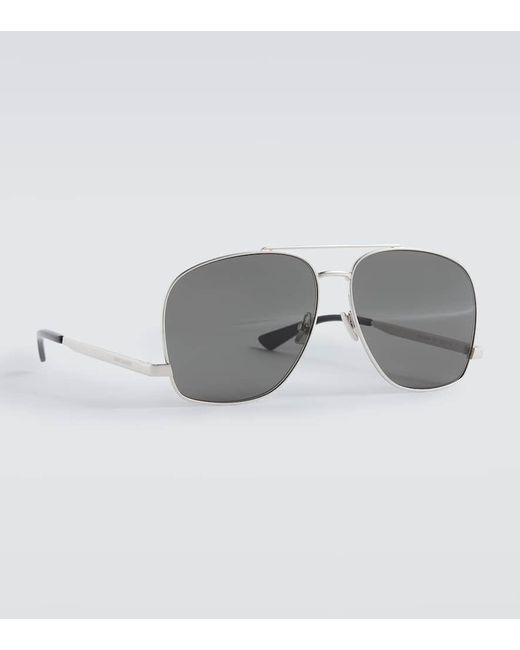 Gafas de sol de aviador SL 653 Leon Saint Laurent de hombre de color Gray