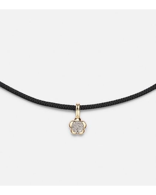 STONE AND STRAND Metallic Crosby 10Kt Choker With Diamonds