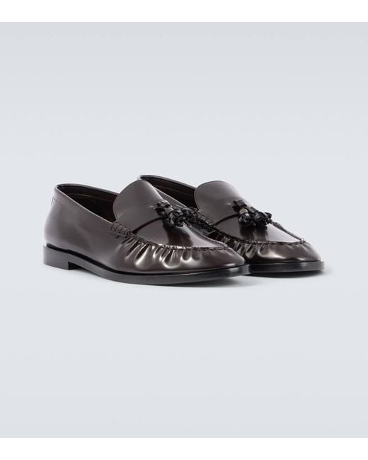 Mocasines De Piel Con Borlas The Row de hombre de color Black