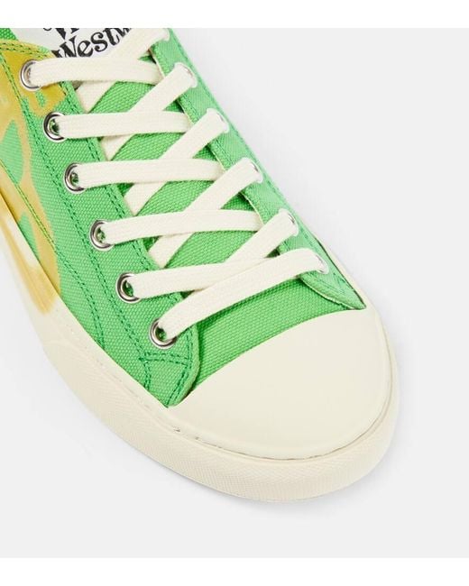 Vivienne Westwood Green Plimsoll 2.0 Low-top Sneakers