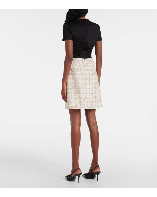 Versace Natural Flared Mini Skirt