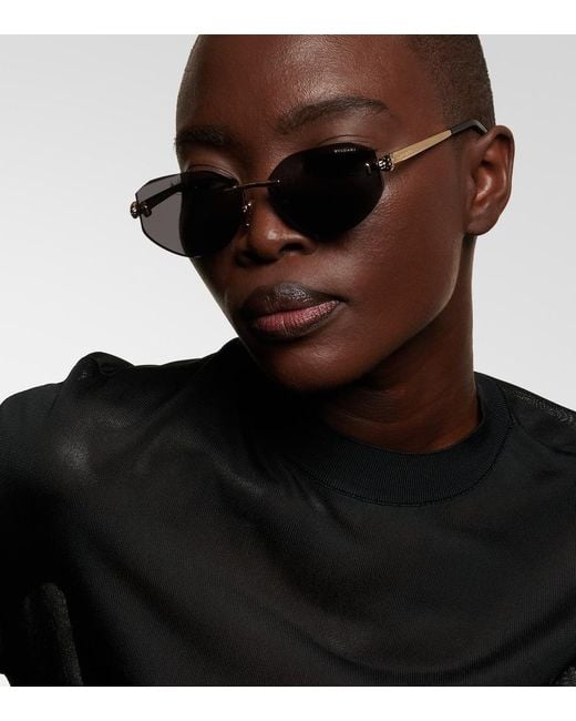 BVLGARI Brown Serpenti Forever Oval Sunglasses