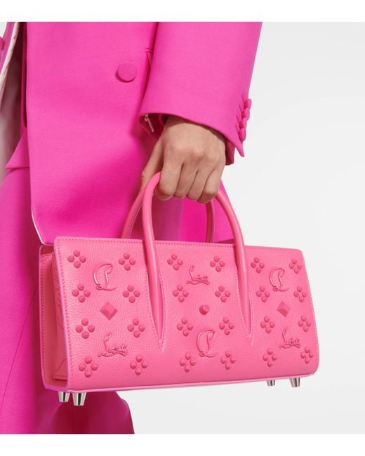 Christian Louboutin Pink Paloma Leather Shoulder Bag