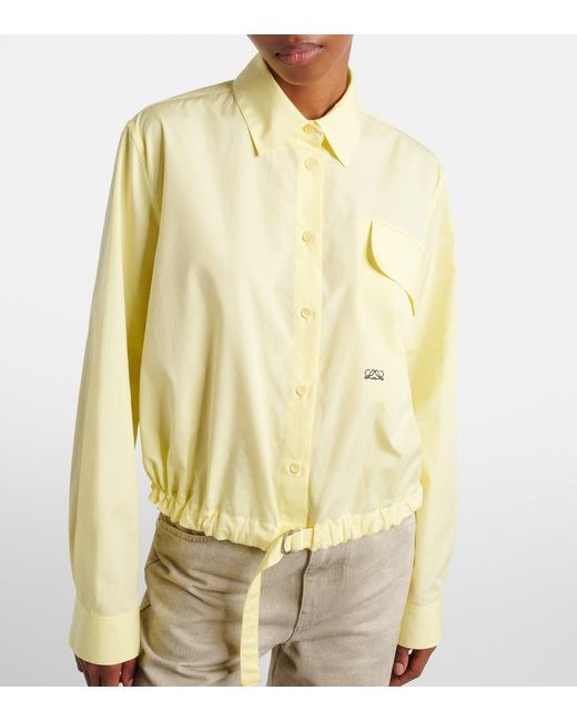 Loewe Yellow Double L Cotton Shirt