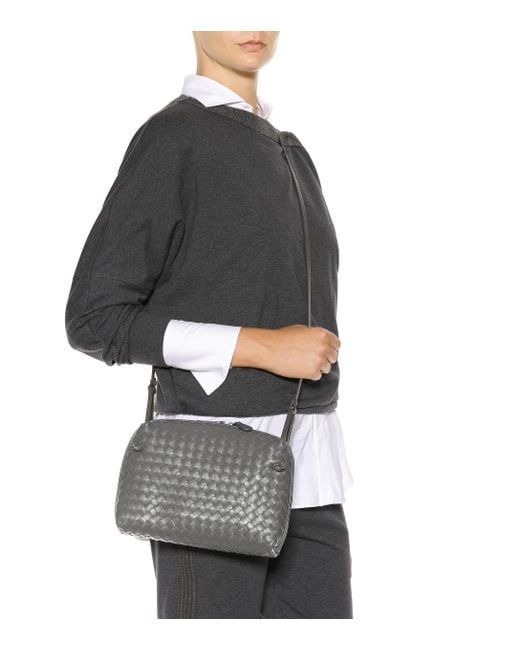 Bottega Veneta - Authenticated Nodini Handbag - Leather Grey Plain for Women, Good Condition