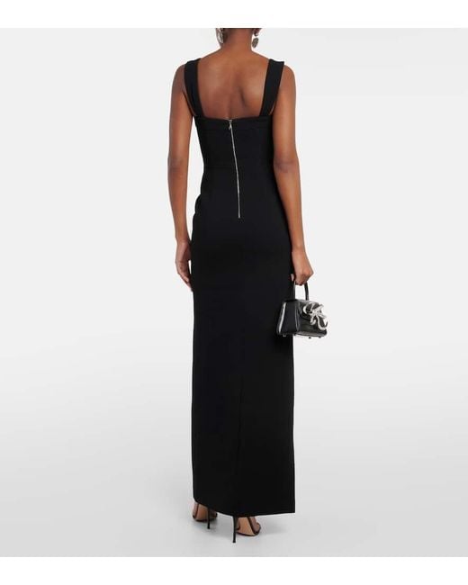 Rebecca Vallance Black Bianca Sequin-embellished Gown