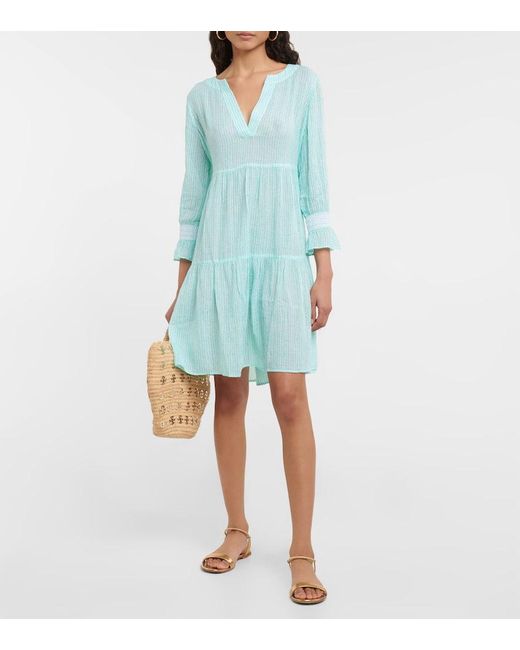 Robe Seven Mile Beach Imprimee Heidi Klein en coloris Blue