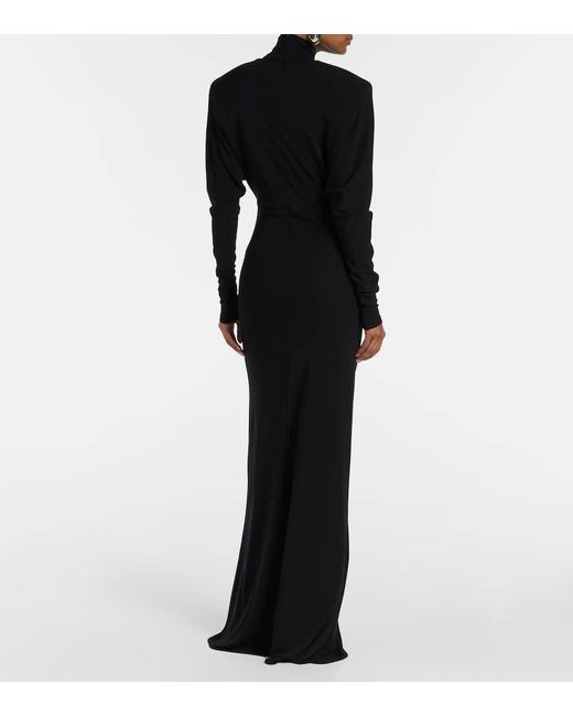 Stella McCartney Black Crepe Jersey Gown