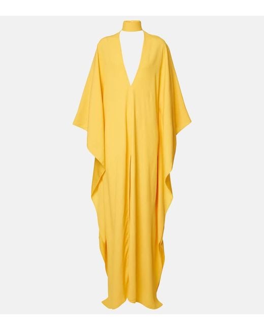 ‎Taller Marmo Yellow Ooo Crepe Cady Kaftan