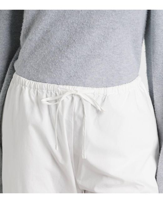Pantalones Barrel Kyoto De Algodon Leset de color White