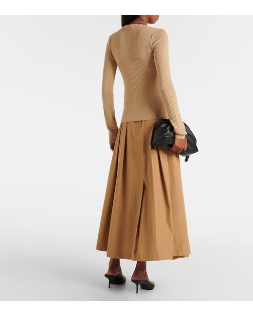 Max Mara Natural Silk And Cashmere Sweater