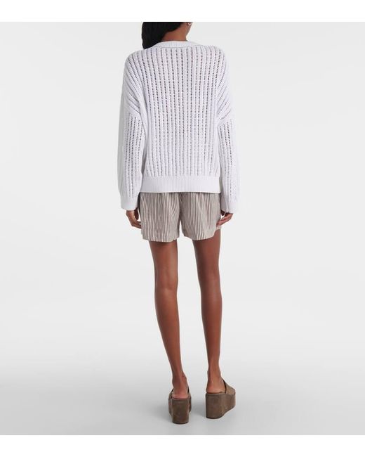 Jersey De Algodon Brunello Cucinelli de color White