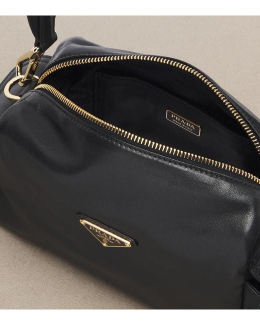 Prada Black Explore Small Leather Shoulder Bag