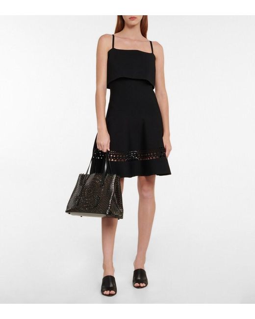 Alaïa Black Alaia Le Mina 32 New Vienne Leather Tote Bag
