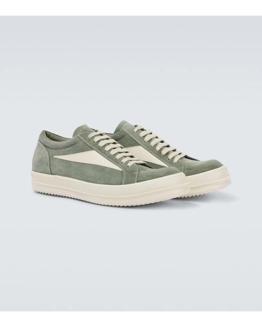 Sneakers Vintage Sneaks Low di Rick Owens in Green da Uomo