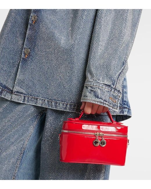 Stella McCartney Red Falabella Faux Leather Vanity Bag