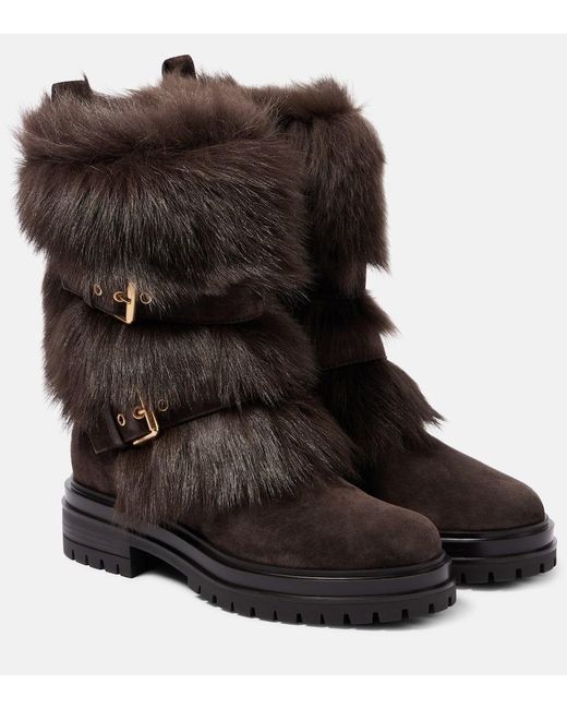 Bottines Maverick En Daim Gianvito Rossi en coloris Black