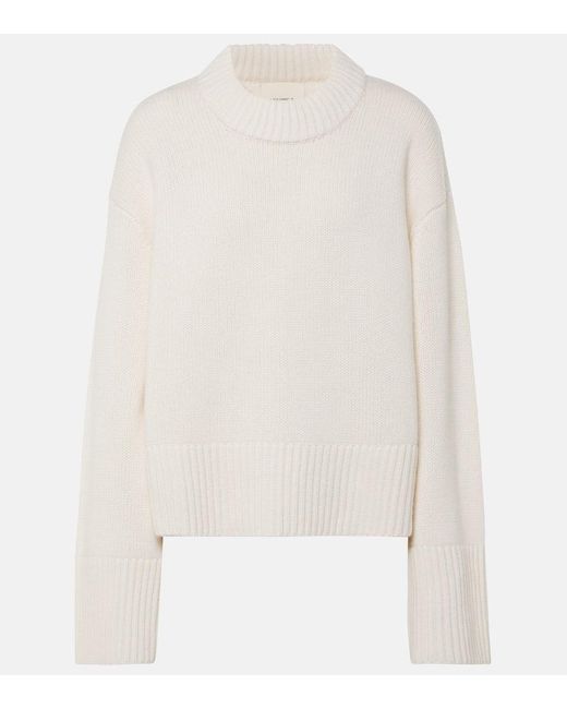 Lisa Yang White Sony Cashmere Sweater