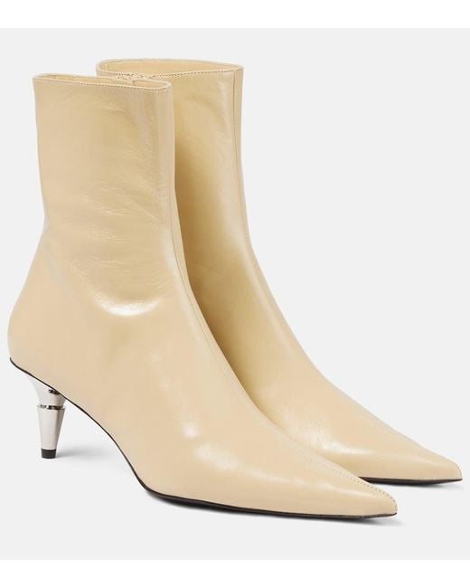 Proenza Schouler Natural Ankle Boots Spike Aus Leder
