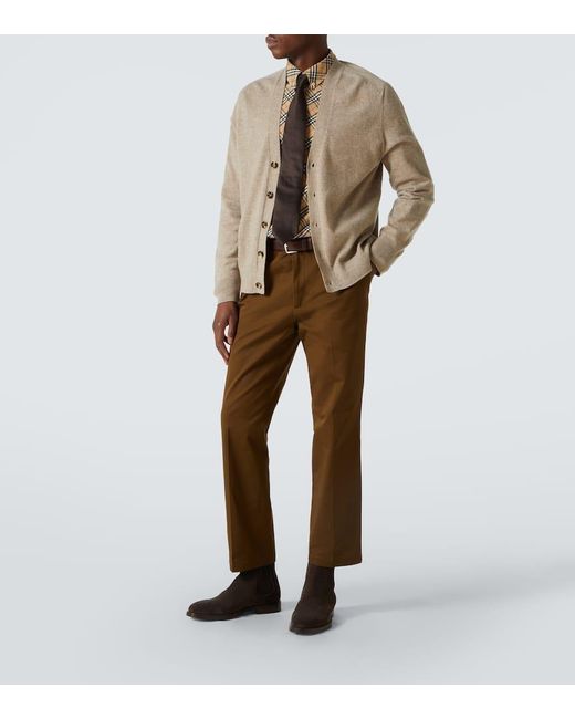 Burberry Natural Check Cotton Poplin Shirt for men