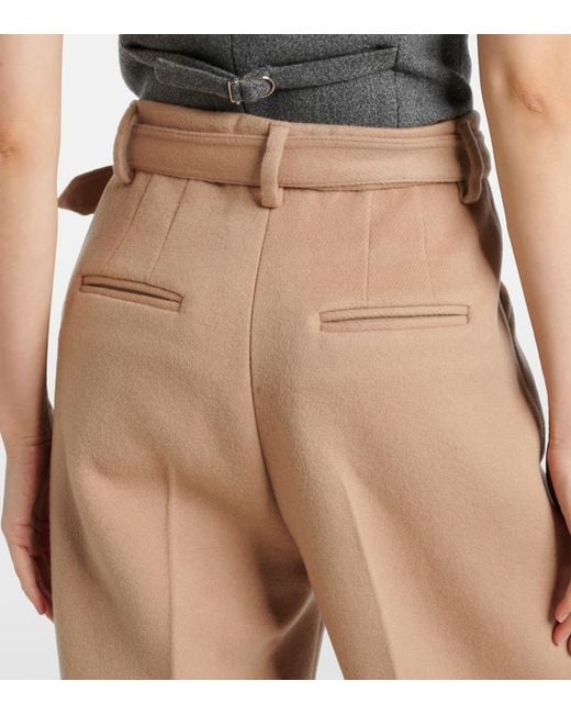 Gabriela Hearst Natural Norman Cashmere Straight Pants