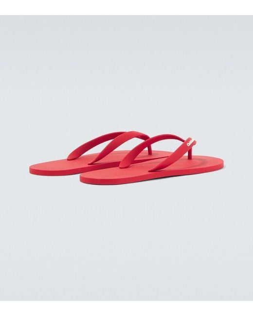 Christian Louboutin Red Logo Thong Sandals for men