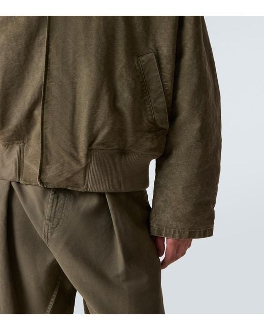 J.W. Anderson Green Cotton Bomber Jacket for men