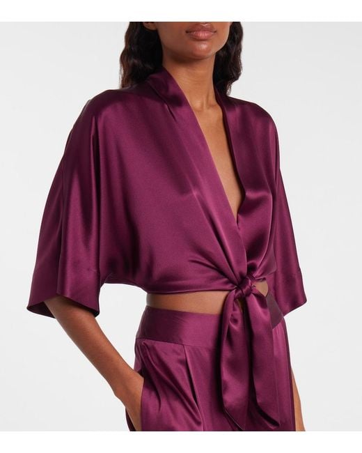 Top Cropped di The Sei in Purple