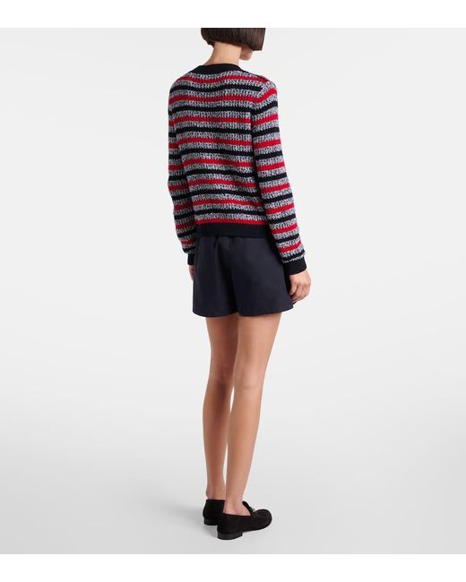 Gucci Red Cardigan Aus Einem Baumwollgemisch