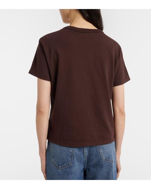 Velvet Brown Leigh Cotton Jersey T-Shirt
