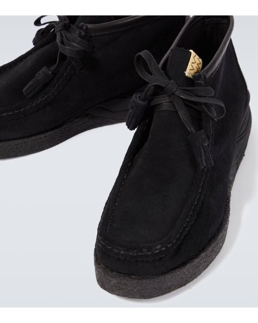 Visvim Black Beuys Trekker-folk Suede Ankle Boots for men