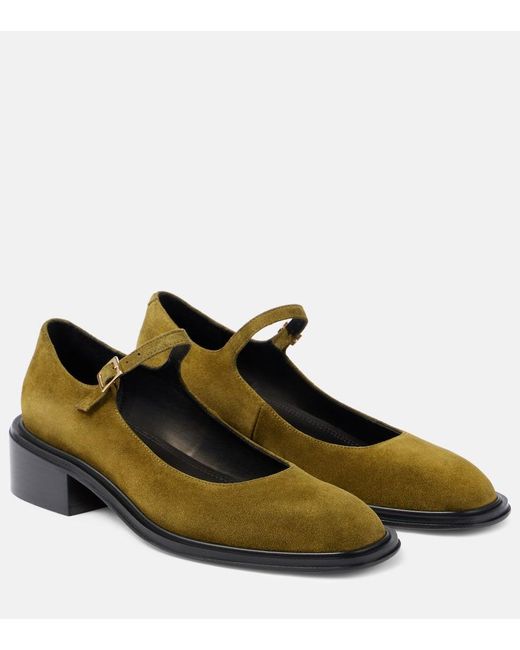 Souliers Martinez Brown Penelope Suede Ballet Flats
