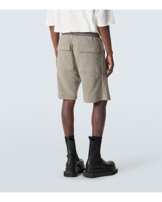 Rick Owens Gray Drkshdw Cotton-Blend Shorts for men