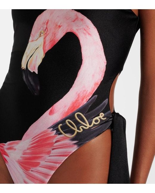 Chloé Black Printed Swimsuit