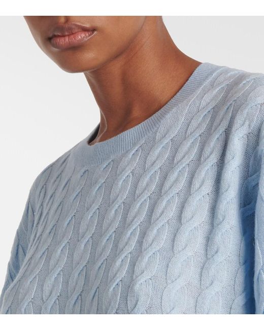 Jardin Des Orangers Blue Wool And Cashmere Sweater