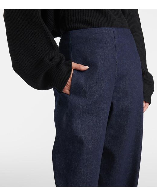 Pantalones Rectos Jagger De Denim FFORME de color Blue
