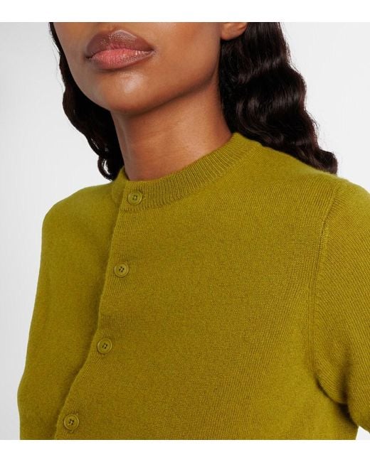Extreme Cashmere Green N°474 Super Little Cashmere Cardigan