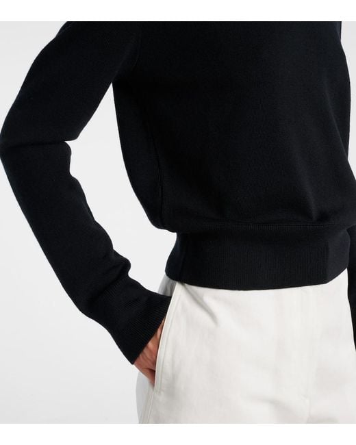 AMI Blue Ami De Cour Wool Sweater