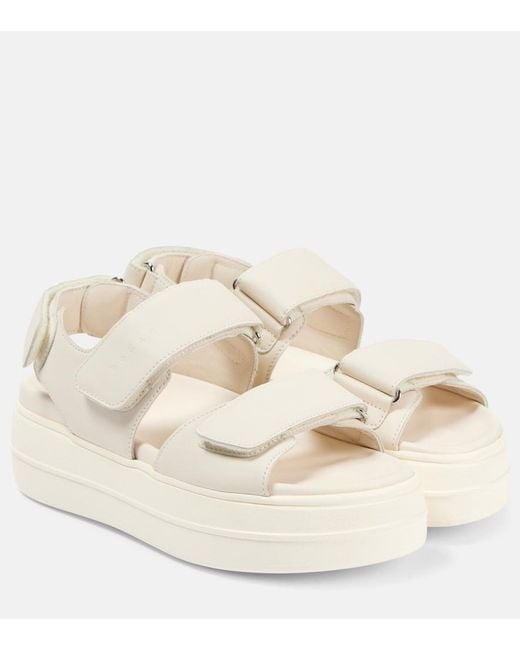 Hogan Natural H680 Leather Sandals
