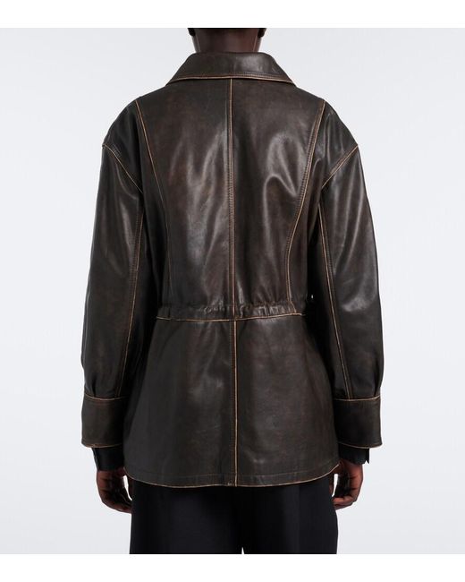 Arma Black Maeve Leather Jacket