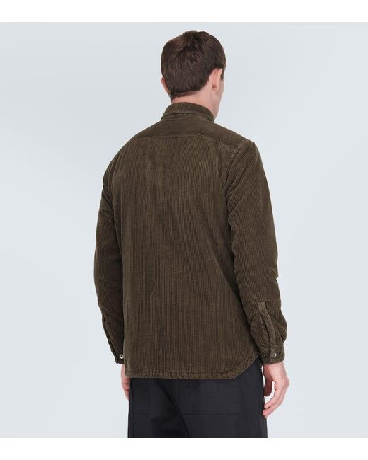 Rick Owens Brown Cotton Corduroy Jacket for men