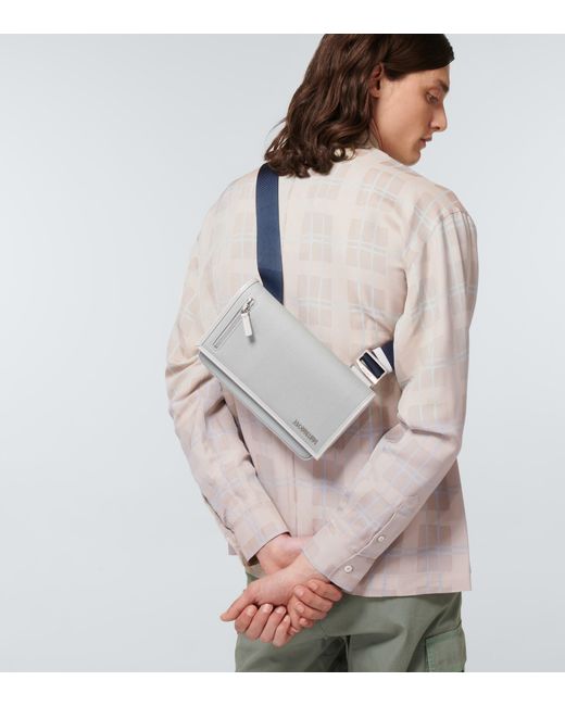Jacquemus Le Messageru Mini Messenger Bag in Gray for Men | Lyst