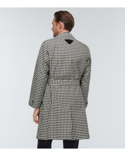 Prada Mantel Aus Baumwolle in White für Herren