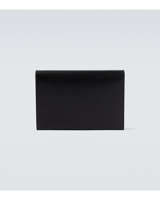 The Row Black Leather Pouch for men