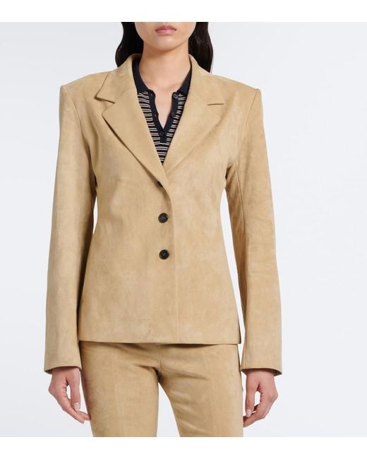 Stouls Natural Helly Suede Blazer