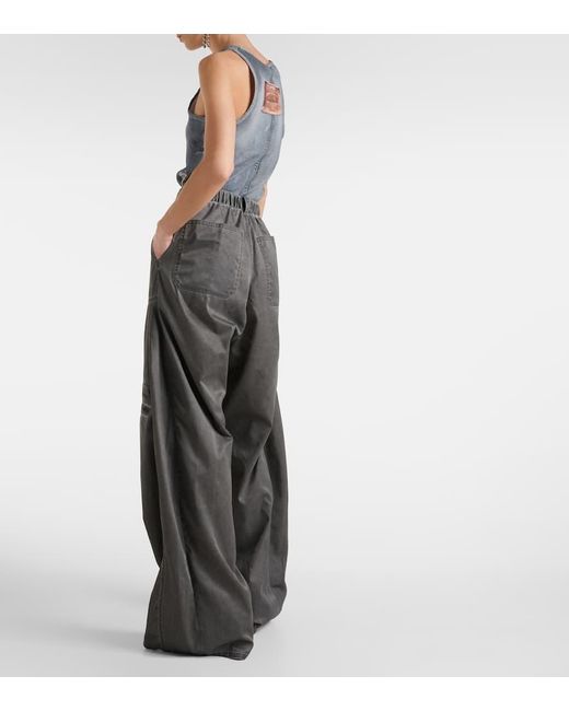 Jeans cargo de efecto destenido Y. Project de color Gray