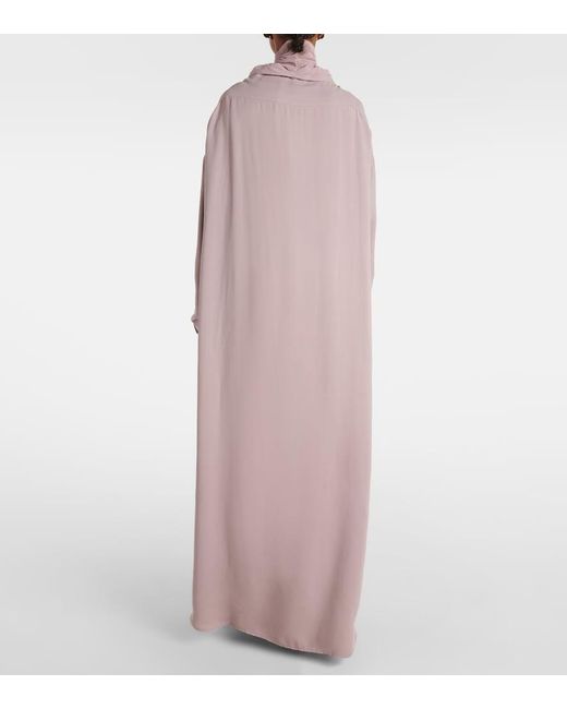 Y. Project Pink Turtleneck Mesh-Trimmed Shirt Dress