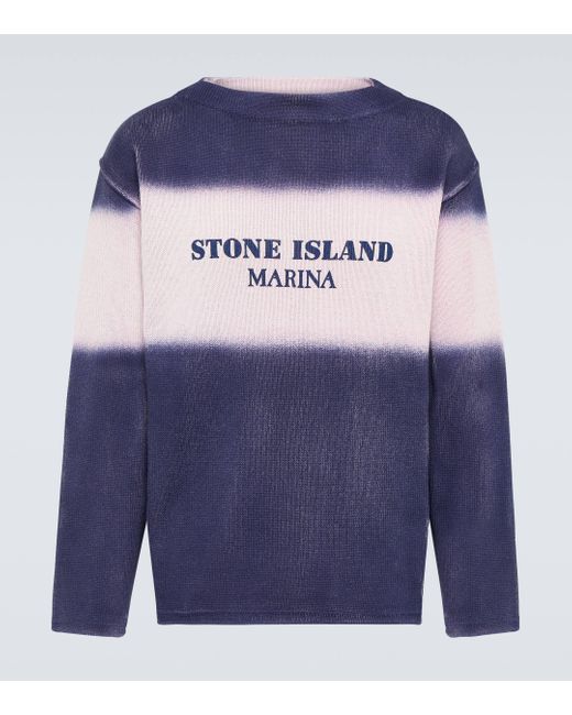 Pull Marina en coton Stone Island pour homme en coloris Blue