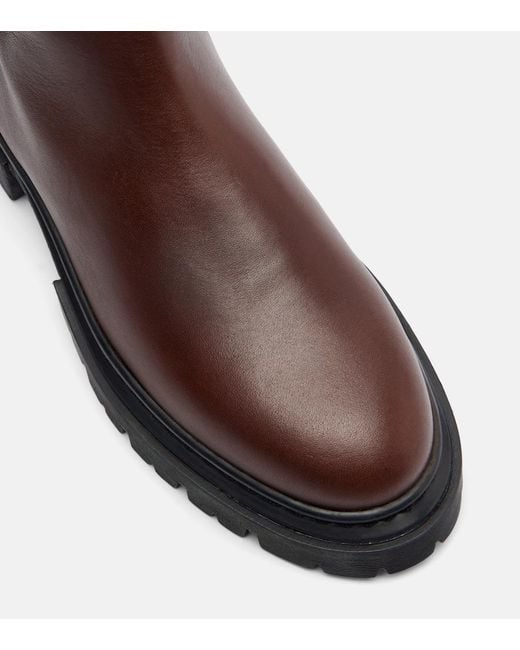 Staud Brown Henry Leather Knee-High Boots